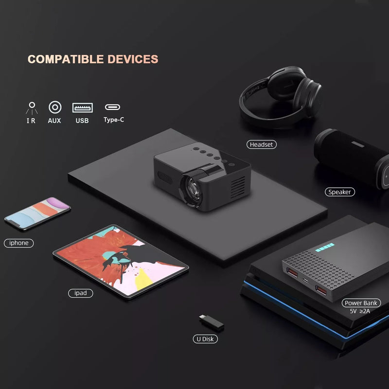 Portable LED Mini Projector
